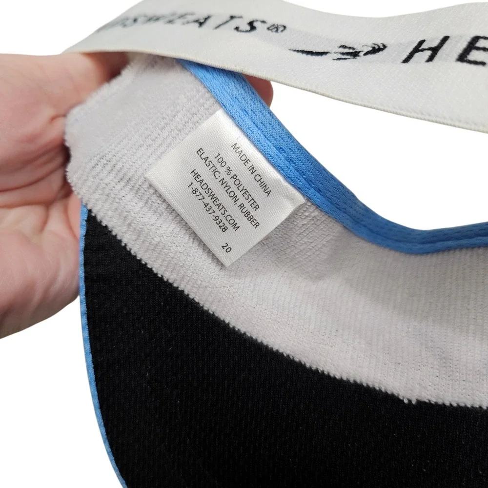 HEADSWEATS Blue Crew USA Athletic Visor Cap Hat Light Blue Sporty‎ Outdoor